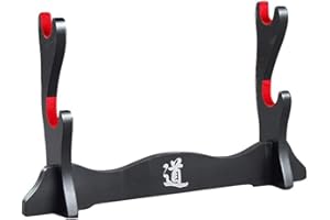 SZQL Japanisches Samuraischwert Katana Wakizashi Tanto Ständer Halter Schwert Tisch Display Halter - Doppellagig