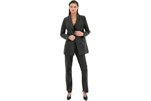 Trendyol Pocket Detailed Artificial Leather Blazer Jacket, Black Donna