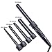 CkeyiN® 5 in 1 Multifunction Interchangeable Hair curlers Kit with Heat Resistant Glove Hair Styler Tools Curling Iron Curler Wand Tongs Set Crimping Iron for Women (Black)