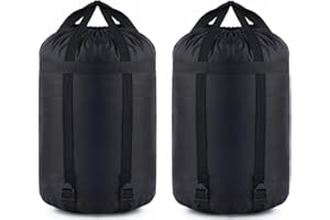 MOOCY Compression Stuff Sack, 20L/45L Sleeping Bag Cover Sack Sleeping Bags Storage Stuff Sack Organizer - Great Sleeping Bags Clothes Camping Hiking Backpacking