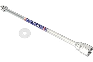 HILILAND Varilla de extensión de punta de pistola de pulverización de pintura sin aire, varilla de extensión de pulverizador universal con anillo de sellado(38cm)