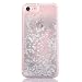 Produktbild iPhone 7 Hülle,Mo-Beauty® Schutzhülle iPhone 7 Hülle Transparent Hardcase,Dynamisch Treibsand Flüssige Fließend Wasser Schutzhülle 3D Kreative Liquid Bling Hülle Case Glitzer Glitter Shiny Glanz Sparkle Sterne Star Crystal Clear Case Transparent Handyhülle für iPhone 7 (4,7 Zoll) + 1 x Gehärtetem Glas Display Schutz