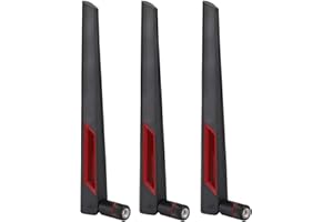 Kafuty Antenne de routeur à Gain élevé 3PCS 2.4G/5.8G Dual Band SMA 8DBi Antenne de routeur à Gain élevé pour ASUS AC68U/AC88U/AC66U Adapté aux adaptateurs de routeur LAN et WiFi sans Fil