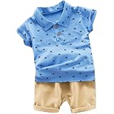 Daoope 0-5 Anni Completini Ragazzo Neonato Estivi Abbigliamento Bambino  Camicia Stampa Foglia Tops + Pantaloncini in Cotone 2PCS Set Abbigliamento  Ragazzi Maschio Estivo Manica Corta T-Shirt Vestiti : Amazon.it:  Abbigliamento
