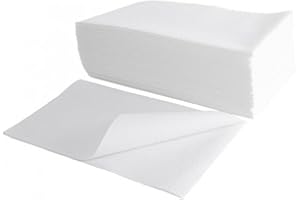 ALMERICORP Toalla celulosa 100% desechable 40x80cm Blanca - Paquete 100 Unidades peluquería, estética Ultra Absorbente. (100)