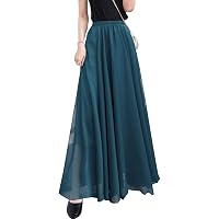 ORANDESIGNE Langer Ballonrock Damen – Elastische Taille, Lässig, Für Sommer & Partys