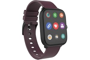 LEKUS Hitfit Neo - Reloj Inteligente para Hacer Deporte,Control de la Temperatura,autonomía de 7días, iOS y Android (Burdeos)