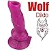 Produktbild SXOVO Tier Penis 18.2CM Realistischer Wolf Dildo Großer Größe Hahn Anal Plugs Künstlicher Sexspielzeug (Lila)