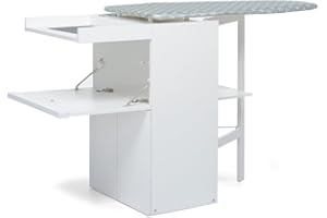 Foppapedretti Lo Stiro Mobile con Asse da Stiro a Scomparsa, Bianco