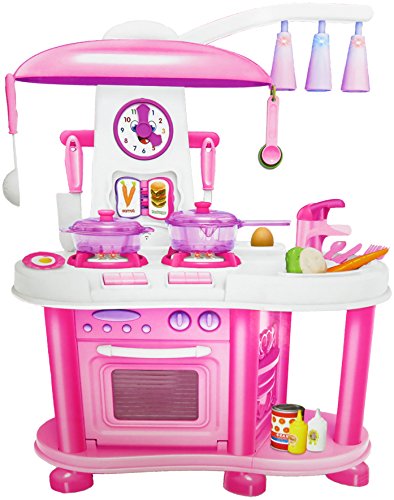 Preisvergleich Produktbild Unbekannt Spielzeugküche mit Lichteffekten und viel Zubehör