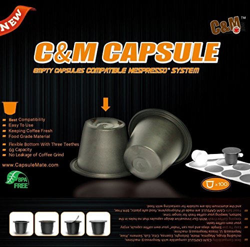 CM-Caspules-100pcs-Larger-Capacity-New-Nespresso-Empty-Coffee-Capsule-Compatibile-with-All-the-Lastest-Nespresso-Machines-Fillable-Tea-or-Coffee-100pcs-CM-Lids-Self-Adhesive-Aluminium-Lid-6g-Capacity