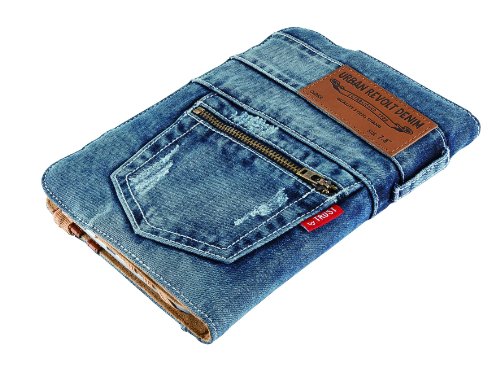 Trust Universal Jeans Folio Stand 17,8 cm (7 Zoll) bis 20,3 cm (8 Zoll) für Tablet blau - 2