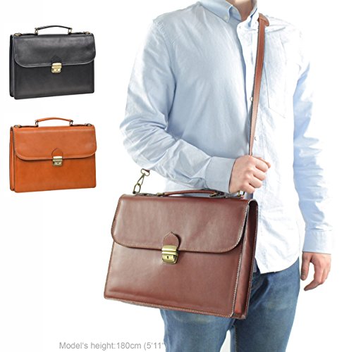 Businesstasche Gusti Leder studio  Neil  Laptoptasche Umh  ngetasche Messenger College Vintage Schwarz 2B1-94-3