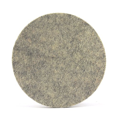 NordernArt Untersetzer rund 10cm für Gläser 6er Set, zum Schutz Ihrer Oberflächen, 100% natur Wollfilz, Getränke-Untersetzer für Wohnzimmer Bar Küche, edle Farbe wählbar (Marmor) - 4