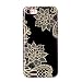 Produktbild iPhone 8 Silikonhülle, Asnlove Ultra Dünn Gel TPU Silikon Handyhülle Cover Bumper Schlanke Schutz Schale Damen / Mädchen Schutzhülle für iPhone 7 / 8 4,7 Zoll mit Muster, Phönix Blume Schwarz