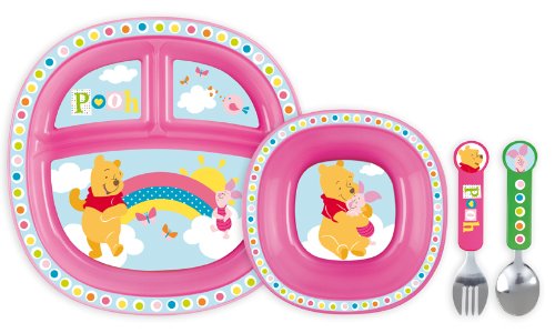 Munchkin 051410 Winnie Girl Dinner Set for Toddlers