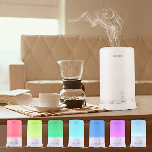Poweradd Aroma Diffuser Luftbefeuchter Raumbefeuchter mit Abschaltautomatik und 7 LED Farbwechsel für Wohnzimmer,Kinderzimmer,Schlafzimmer,Büro usw. - 8