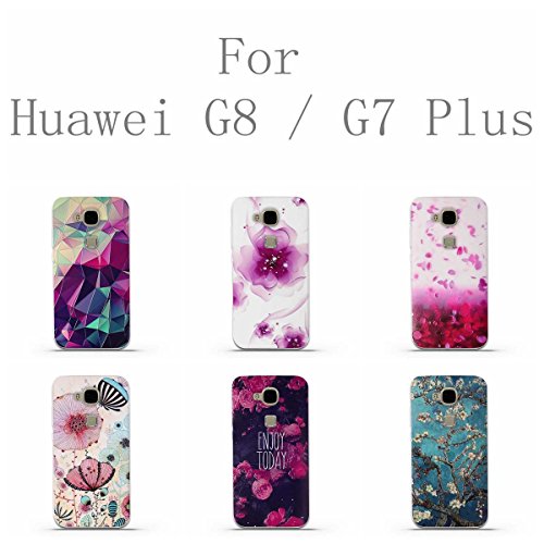 Funda Huawei G8   G7 Plus  GX8 D199   - Fubaoda - 3D Realzar  Fantas  a Patr  n  Gel de Silicona TPU  Fina  Flexible  Resistente a los ara  azos en su parte trasera  Amortigua los golpes  funda protectora anti-golpes para Huawei G8   G7 Plus  GX8 D199  