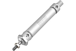 Heschen Vérin pneumatique Mince, Mal 20-75, PT1/8'' Port, Alésage 20mm, Course 75mm, Double Effet