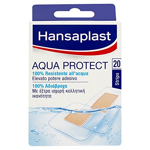 Hansaplast Cerotti Aqua Protect Resistenti all'Acqua 2 Formati Assortiti - 3 Pacchi da 20 Pezzi