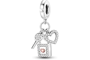 Hapour 925 Plata Esterlina Encantos Ajuste para Pulseras Colgante Bead, Pulsera y Collar de Joyería Bead Regalos para Mujeres Chica