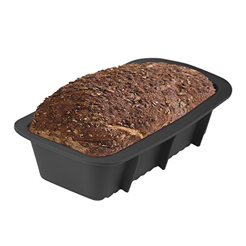 Belmalia Silikon Brot-Backform, Kasten-Form, Kuchen-Form Schwarz - 4