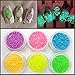 More Care 10 Colors Nail Fluorescent Powder Glow In Dark Nail Art Acrylic