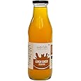 Adrish Zerowaste Organic Lemon Ginger Squash (500ml) - No Preservatives and Additives-free | Healthy Squash | Lemon Ginger Concentrate| Natural Ingredients | All Natural Refreshing Blend | Concentrate for Iced-teas, Hot Tea, Cocktails and Mocktails | Made with Raw Khandsari
