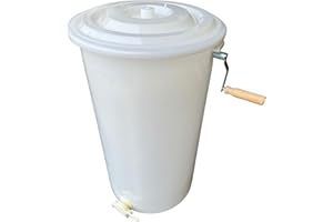 Beekeeping Supplies UK Ltd - Manual Honey Extractor 2 Frame - Strong Plastic - Fits British National Super or Brood Frames and Langstroth Frames +MBK