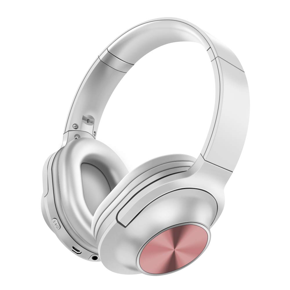 Auriculares-Inalmbrico-Diadema-Bluetooth-42-Plegable-Hi-Fi-Estreo-Headphone-Over-Ear-Cascos-con-35-mm-Audio-Jack-Micro-para-Smartphone-Tableta-Blanco