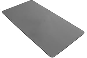 rismart Elastique Nappe de Table Cuir PU Nappe Rectangulaire Imperméable Résistant à l'huile Couverture Gris,80_x_140_cm