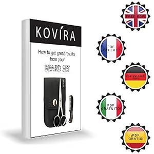 Kovira Beard and Moustache Scissors with Comb for Precise Facial Hair Trimming and Grooming - 4.5 Inch/11.43cm Scissor… - Image 6