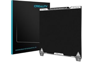 Creality Official K1 Build Plate PEI Sheet, 235x235mm Textured Surface Flexible Removable Spring Steel Print Platform for Ender 3S1/3S1 Pro/3 Neo/3V2 Neo/5 S1/3V3 SE/KE CR 10 SE(Without soft magnetic)