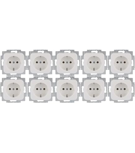 Busch Jäger Set: Unterputz Telefondose Von EBROM, TAE 3x6 NFN Für 1 Telefon Und 2 Zusatzgeräte In BalanceSi Alpinweiß, Rahmen Und Steckdose 20EUC-914 EBROM Phasenprüfer Zur Montage Der Geräte