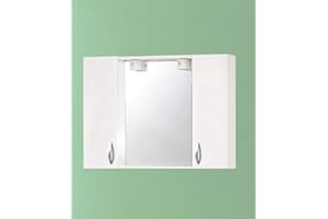 MOBILI SAVINI DUE Specchiera Arredo Bagno Bianca Cm77x15,5x57h Art.960