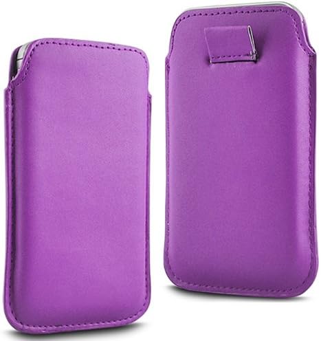 TWIN VALUE PACK - 2 x LIGHT PURPLE SUPERIOR PU SOFT LEATHER PULL FLIP TAB CASE COVER POUCH FOR NOKIA 103 BY N4U ACCESSORIES
