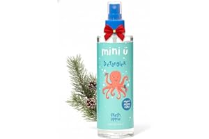 MINI-U Mini U Kids Detangler Spray with Aloe Vera Juice - Fresh Apple Scented Hair Detangling Spray for Knots & Tangles - Vegan Hair Products for Children - 250 ml