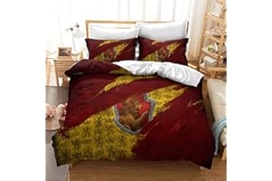 LKFFHAVD - Set di biancheria da letto a tema Harry Potter con stemma di Hogwarts, copripiumino con federe, in 100% microfibra con stampa 3D, adatto per ragazzi e ragazze (200 x 200 cm, motivo n°18)