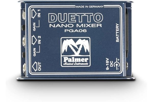 Palmer DUETTO - Mixeur Nano 2 Canaux pour Signal Ligne & Guitare