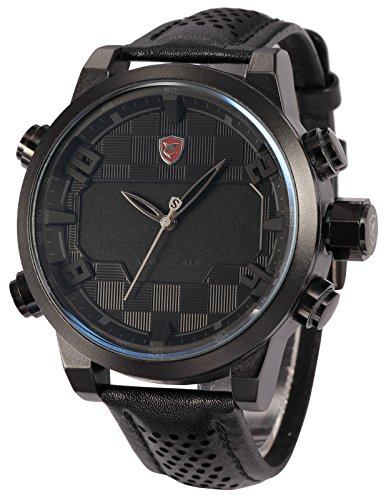 Shark Herren LED Armbanduhr 5cm Extragroes Uhrgehuse SH206 Shark Herren LED Armbanduhr 5cm Extragroes Uhrgehuse SH206