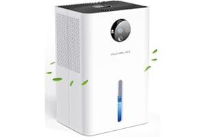 AONELAS Deshumidificateur d air 1800ML,Déshumidificateur Electrique Silencieux anti Moisissure,7Colorée d'air,dégivrage automatique,Deshumidificateurs la Maison
