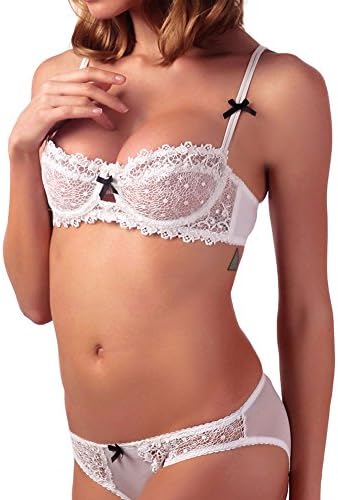 Mlove Womens Bras Set Lace Thin Soft Cup Push Up Embroidery
