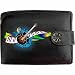 Produktbild gwegifts Gitarre und Keyboard, Herren Leder Nappa Geldbörse Portemonnaie Geldbeutel, aus weichem Leder, Musik Gedruckt Bildserie Lied Image Wallet. Geschenk präsentieren Guitar and Keyboard