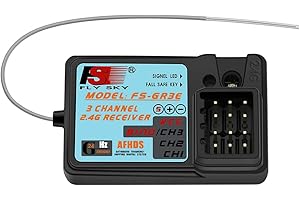 GLOBACT Flysky GR3E Receiver 2.4G Waterproof FS-GR3E 3CH Receiver for Flysky FS-GT2 FS-GT2B FS-GT3B FS-GT3C FZ-IT4S RC Car Boat (1 Pc)
