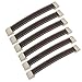 Produktbild FBSHOP(TM) 6pcs Hochwertige Retro Braun Leder Kleiderschrank Schuh Box Schublade Türknauf, Koffer Koffer zieht Knöpfe, Weinschrank Holzkiste Möbelgriffe, Möbelbeschläge (Lochabstand: 192mm)