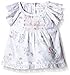 Pumpkin Patch Unisex Baby Smocked Floral Short Sleeve Tank Top, Clean White, Newborn