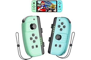 Lapezei Joy-Con 2er set Controllers for Nintendo S-witch, Upgraded Wireless Controller für S-witch OLED/Lite/PC Support Turbo/Dual Vibration/High-Sensitivity Motion Sensor/Fitness Ring Sports