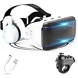 Occhiali VR, Visore Realtà Virtuale, Cuffie 3D VR Compatibile con Tutti Gli, Lente Regolabile per Film e Giochi 3D, per iPhon
