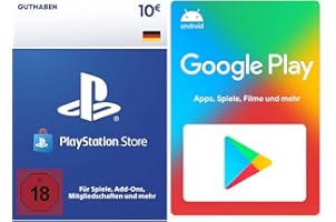 PSN Guthaben | 10 EUR | (Digital Code - deutsches Konto) + Google Play €15 Guthaben (Digital Code, code kann nur in Deutschla