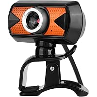 16M Pixel HD Webcam with Microphone, PC Laptop Desktop USB2.0 Webcams,360° Rotation Pro Streaming Computer Camera for Video Calling,Video Conferencing,Online Teaching or Gaming